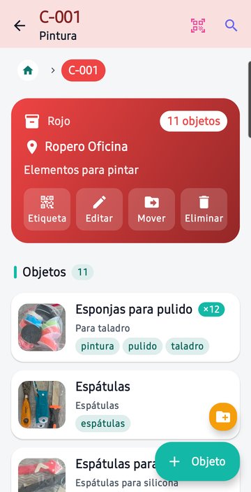 Contenido de una caja